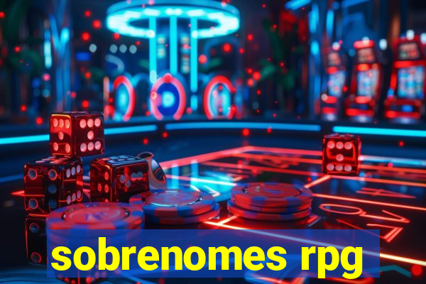 sobrenomes rpg